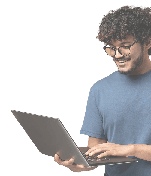 Person using DIAL on laptop